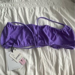 Alia blue bikini top